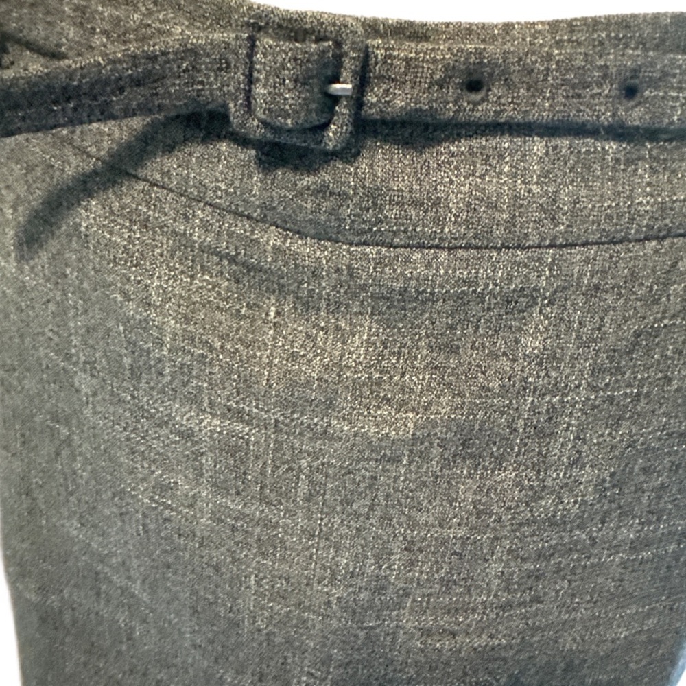 Ann Taylor Gray & White Pencil Skirt with Belt - Picture 3 of 4